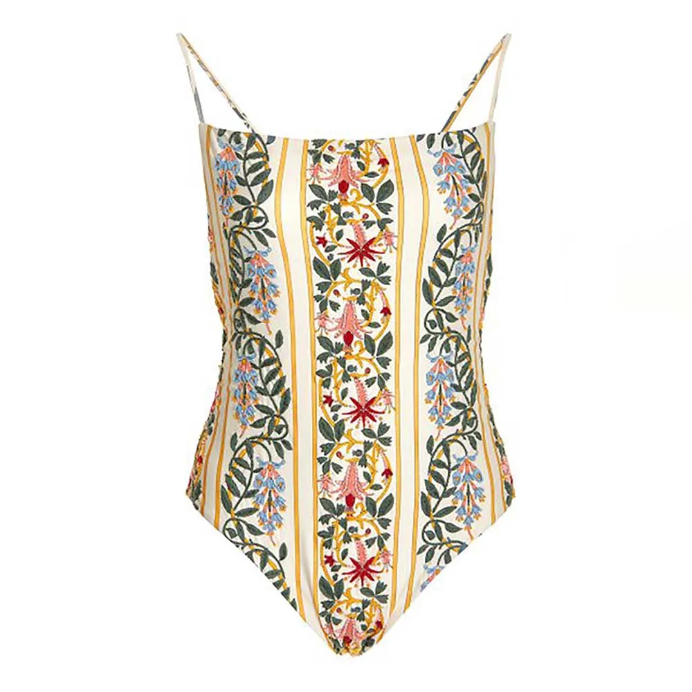 Móda Kvetinový jednodielne Plavky, Plážové Oblečenie dámske Plavky 2022 Trend String Popruh Sexy Bikiny Žien Plavky Vysoký Pás Obrázok 3