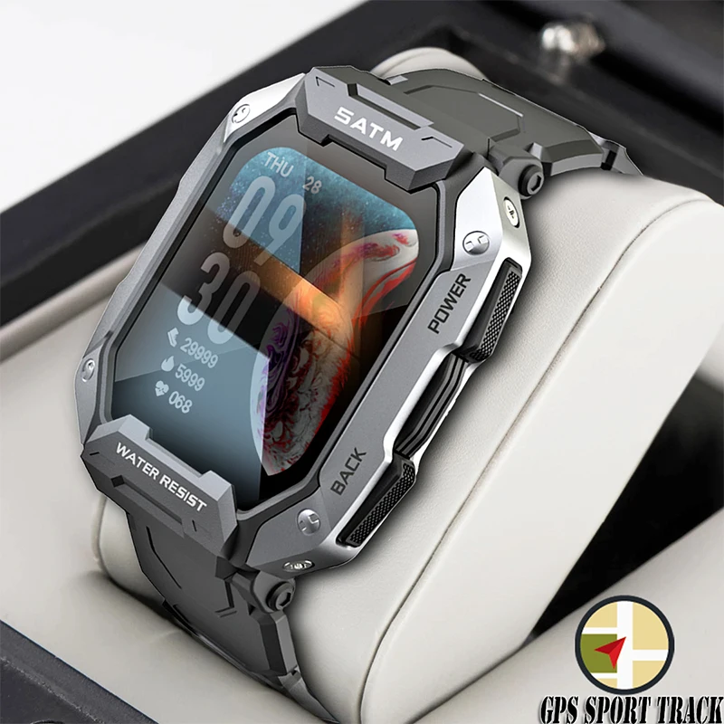 Vonkajšie militar 5ATM Vodotesné hodinky Bluetooth Smartwatch Sport Pre Mužov sledovať 2022 nové hodiny Pre xiao realme huawei telefón Obrázok 0