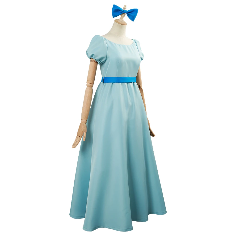 Film Peter Pan Wendy Cosplay Kostým Modrý Princezná Šaty Dospelé Ženy, Dievčatá Oblečenie Halloween Karneval Oblek Obrázok 4