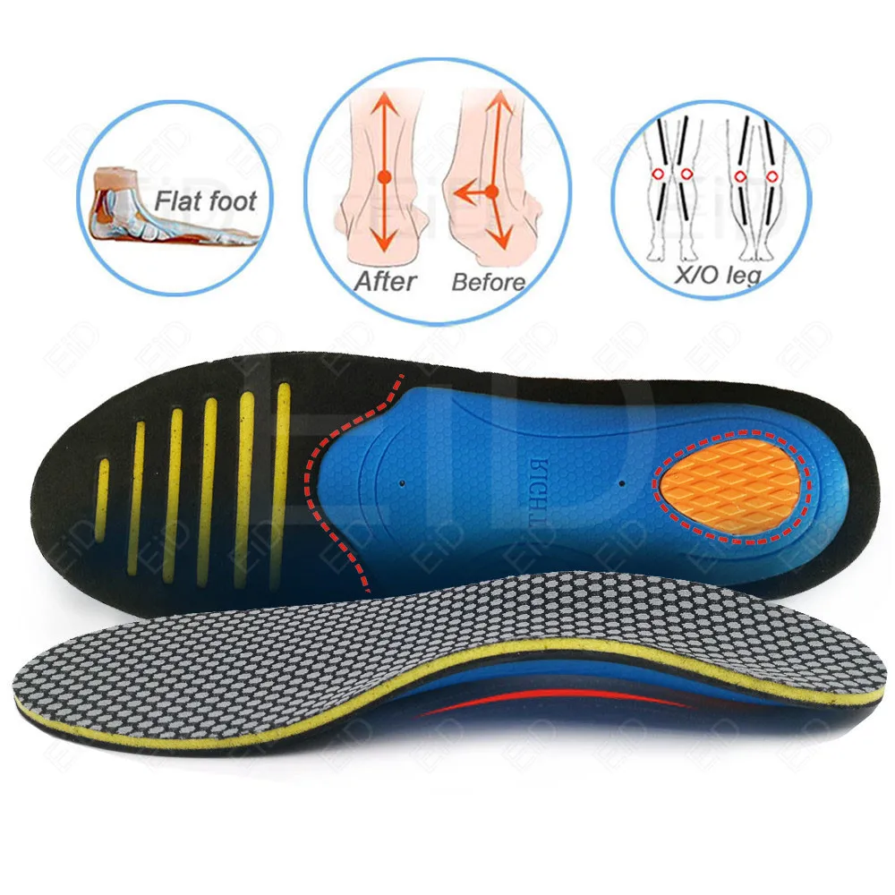 3D ortopedické vložky na ploché nohy Vysoký oblúk podpora Ploché Nohy Protetických stielka pre plantárna fasciitis Ženy Muži Nohy bolesť Unisex Obrázok 2