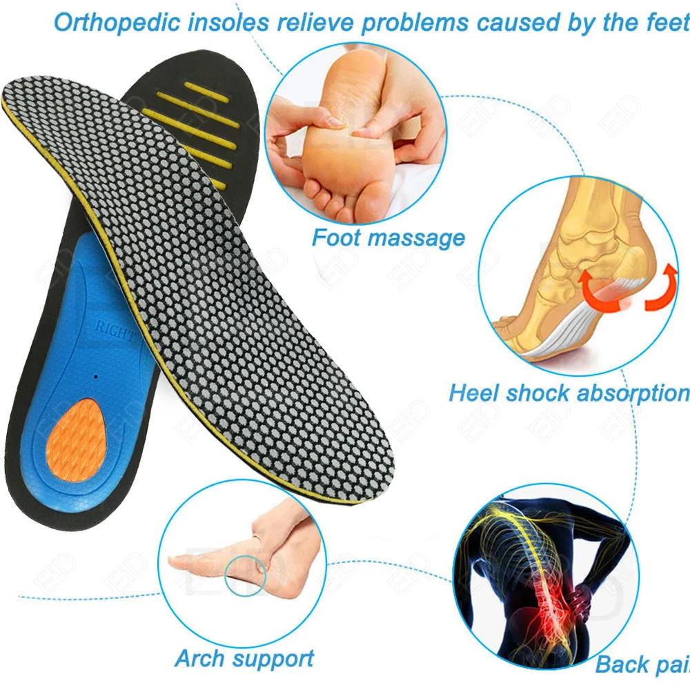 3D ortopedické vložky na ploché nohy Vysoký oblúk podpora Ploché Nohy Protetických stielka pre plantárna fasciitis Ženy Muži Nohy bolesť Unisex Obrázok 4
