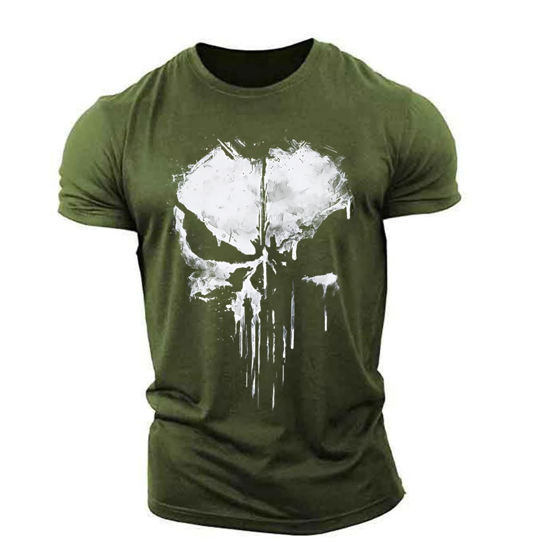 Punisher Lebka Grafický Svalov pánske Športové Outdoorové Ľahký Priedušná Pohodlné Strečové tričko 3D Top Tees XXS-6XL Obrázok 1