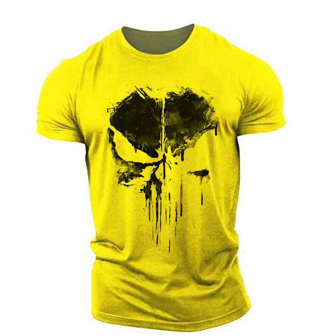 Punisher Lebka Grafický Svalov pánske Športové Outdoorové Ľahký Priedušná Pohodlné Strečové tričko 3D Top Tees XXS-6XL Obrázok 4