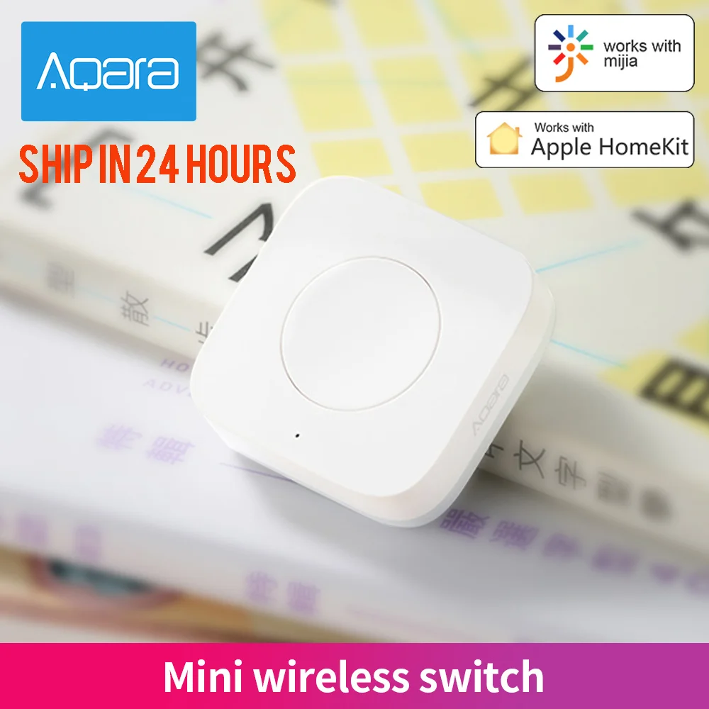 Aqara Mini Prepínač Bezdrôtovej komunikácie Zigbee Spojenie Univerzálny 3-pásmový Ovládacie Tlačidlo pre Smart Home Zariadenia Kompatibilné s Apple HomeKit Obrázok 0