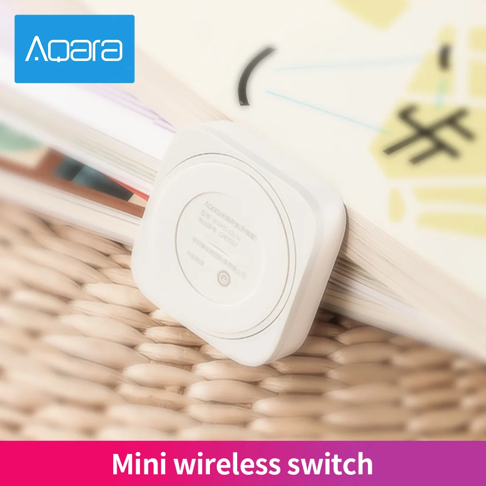 Aqara Mini Prepínač Bezdrôtovej komunikácie Zigbee Spojenie Univerzálny 3-pásmový Ovládacie Tlačidlo pre Smart Home Zariadenia Kompatibilné s Apple HomeKit Obrázok 3