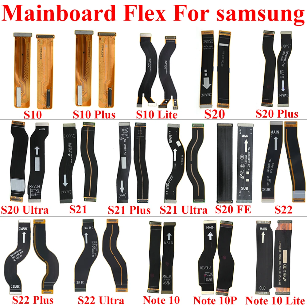 5 ks/Veľa základná Doska Flex Kábel Pre Samsung Galaxy S22 S21 S20 Plus Ultra S10 Lite Doske Konektor Opravy Dielov Obrázok 1