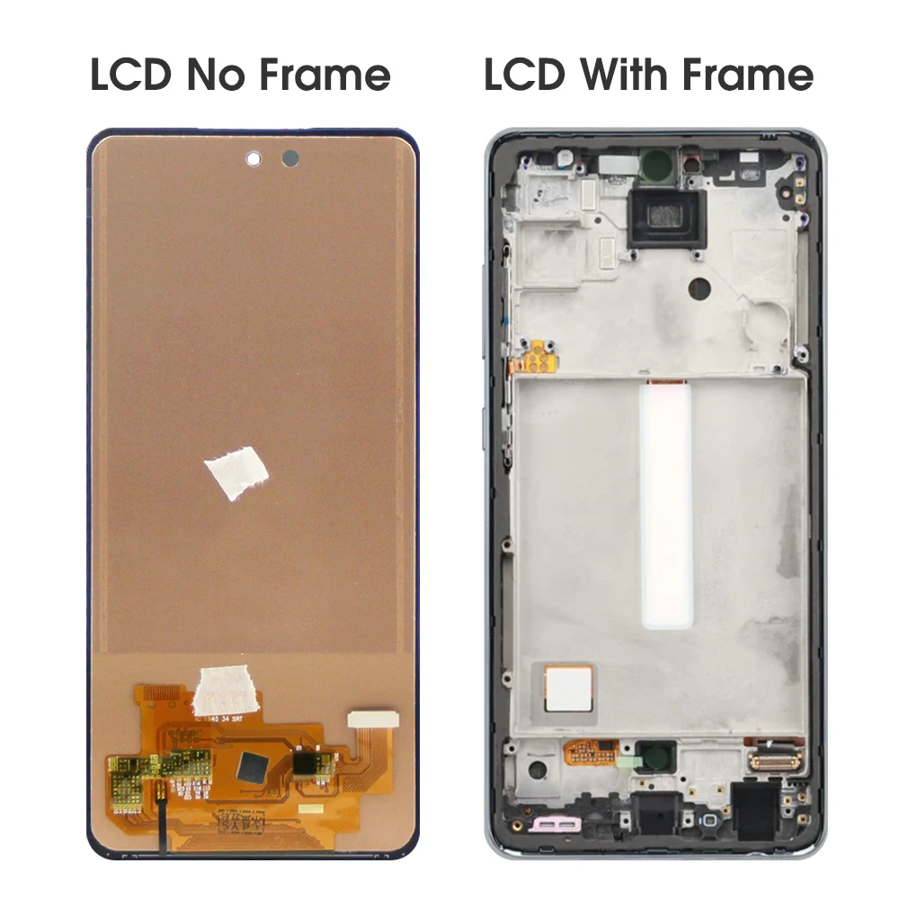 A52S LCD 100% Test Pre Samsung Galaxy A52s 5G SM-A528B A528N LCD Displej Dotykový Displej Digitalizátorom. Opravy Dielov S montážou Rámu Obrázok 2