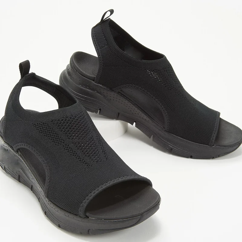 Plus Veľkosť Topánky dámske Letné 2021 Pohodlie Príležitostné Športové Sandále Ženy Pláži Klin Sandále Ženy Platformu Sandále Rímske Sandále Obrázok 5