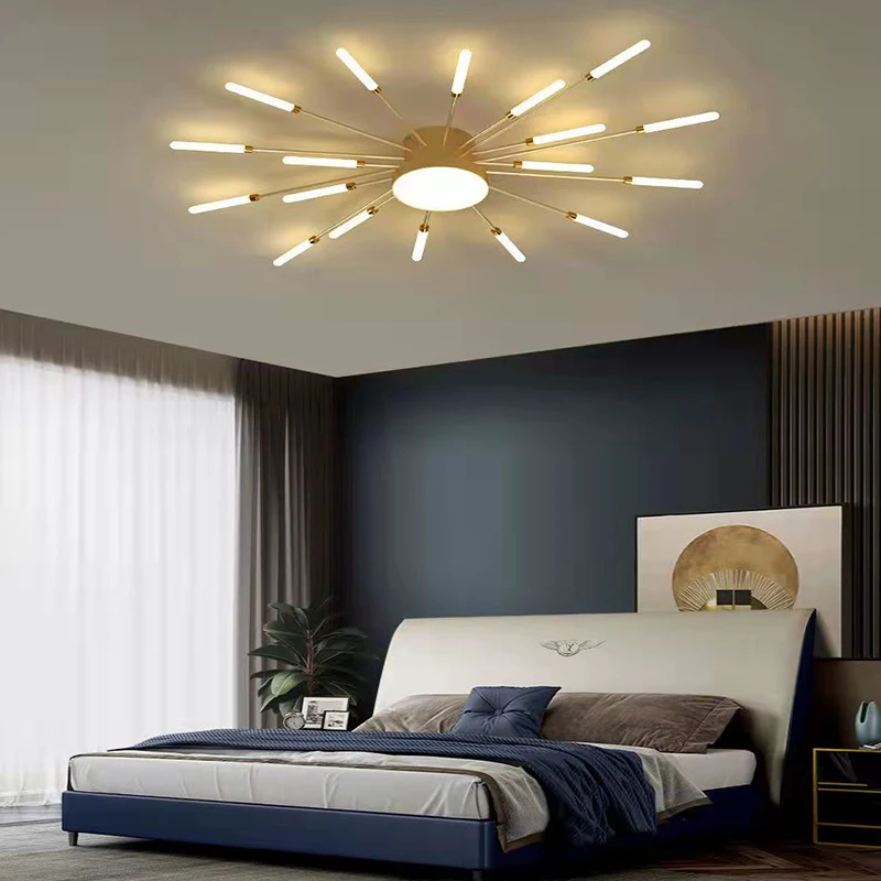 Moderné LED obývacia izba stropné svietidlo jednoduché spálňa luster štúdia stropný luster reštaurácia stropné lampy osvetlenia, vila Obrázok 2
