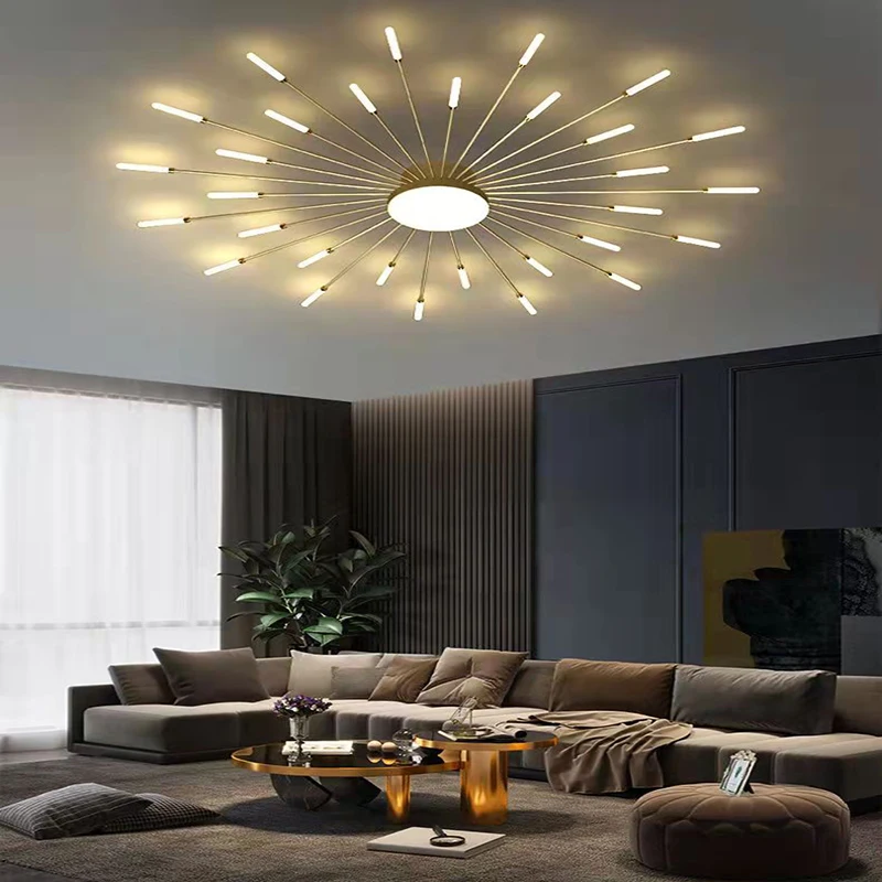 Moderné LED obývacia izba stropné svietidlo jednoduché spálňa luster štúdia stropný luster reštaurácia stropné lampy osvetlenia, vila Obrázok 3