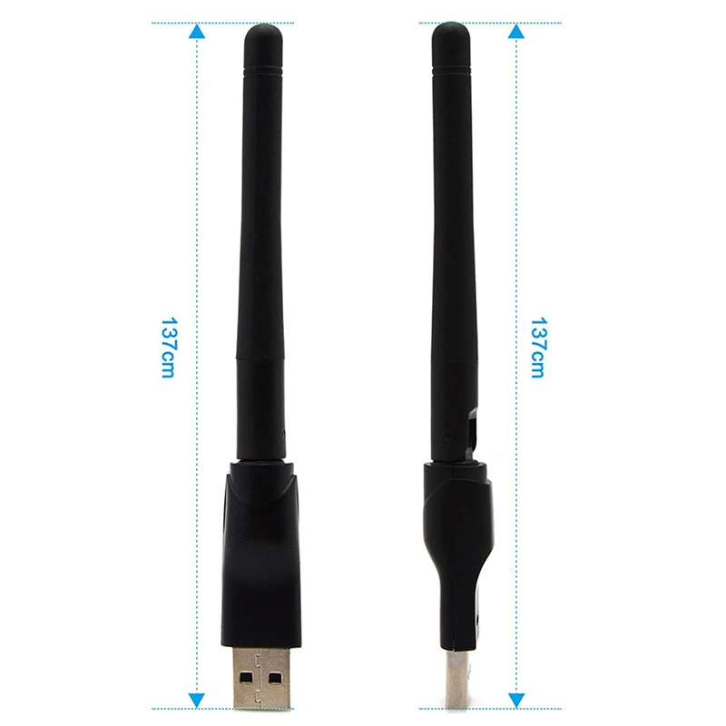 USB WiFi Anténa Bezdrôtovej Sieťovej Karty MT-7601 Pre Digitálny Satelitný Prijímač s Dekodérom Freesat V7 HD V8 Super IP-S2 Pre PC, Notebook Obrázok 4
