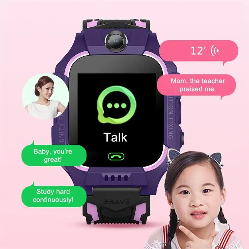 Z6 Deti Smart Hodinky Sim Karty Volať Telefónne Smartwatch Vodotesný Fotoaparát, 1.44 palcový Dotykový displej Budík Detský Darček Pre Android IOS Obrázok 1