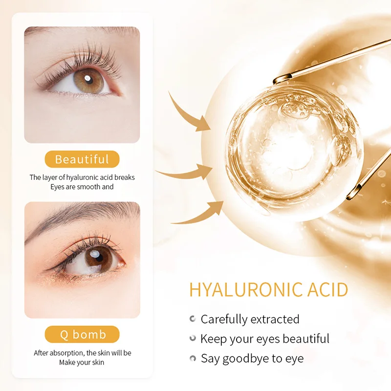 Rose HA Hydratačné 24 Gold Sérum, Očný Krém Proti Vráskam Opuchy, Tmavé Kruhy Vitamín C v Sére Očné Tašky kórejský Kozmetika Obrázok 3