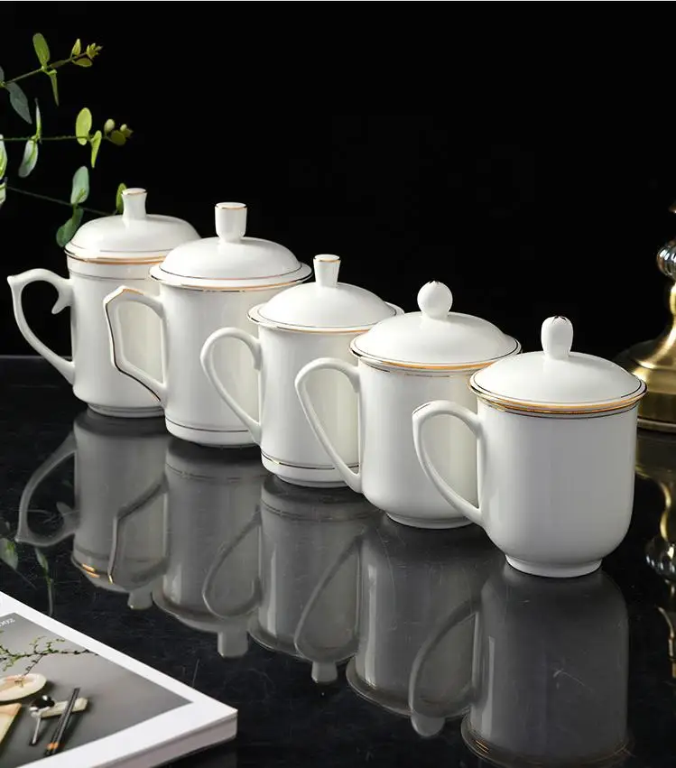 Modré a biele porcelánové Hrnčeky šálky Jingdezhen Kosti Čína keramické teaset teacup kanvica s vekom čajových šálok Obrázok 2