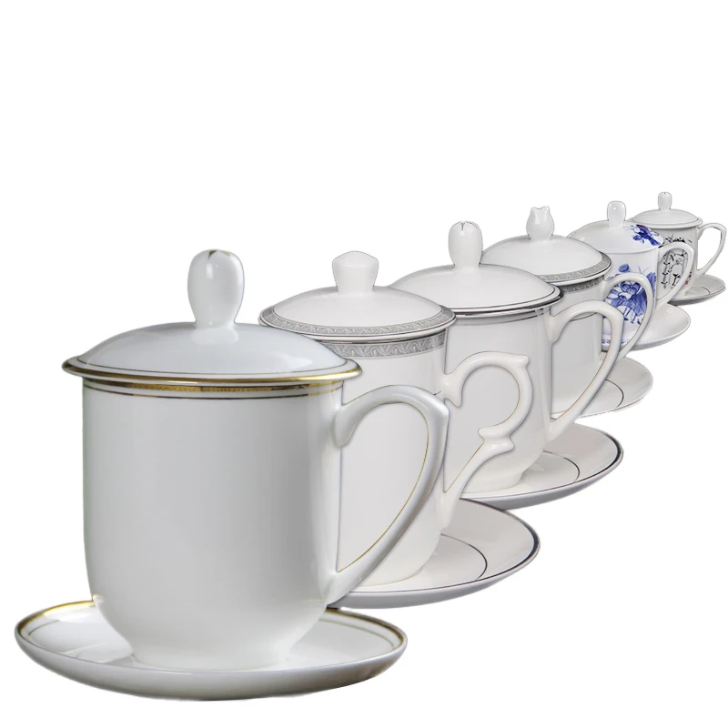 Modré a biele porcelánové Hrnčeky šálky Jingdezhen Kosti Čína keramické teaset teacup kanvica s vekom čajových šálok Obrázok 5