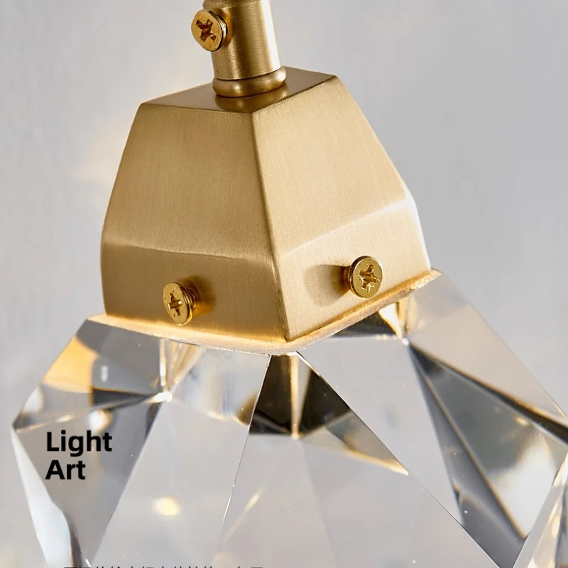 Moderné Nástenné Svietidlo Crystal LED pre Spálne, Nočné Lampy Zlato Nástenné Svetlá Obývacia Izba Pozadí Kuchyňa Uličkou Osvetlenie Schodiska Obrázok 4