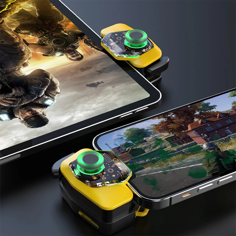 RGB Mobilné Hry Spúšť pre PUBG Telefón Ovládači Gamepad 3D Ovládač Cieľom Snímania Tlačidlo Spúšte pre Mobilný Telefón Obrázok 1