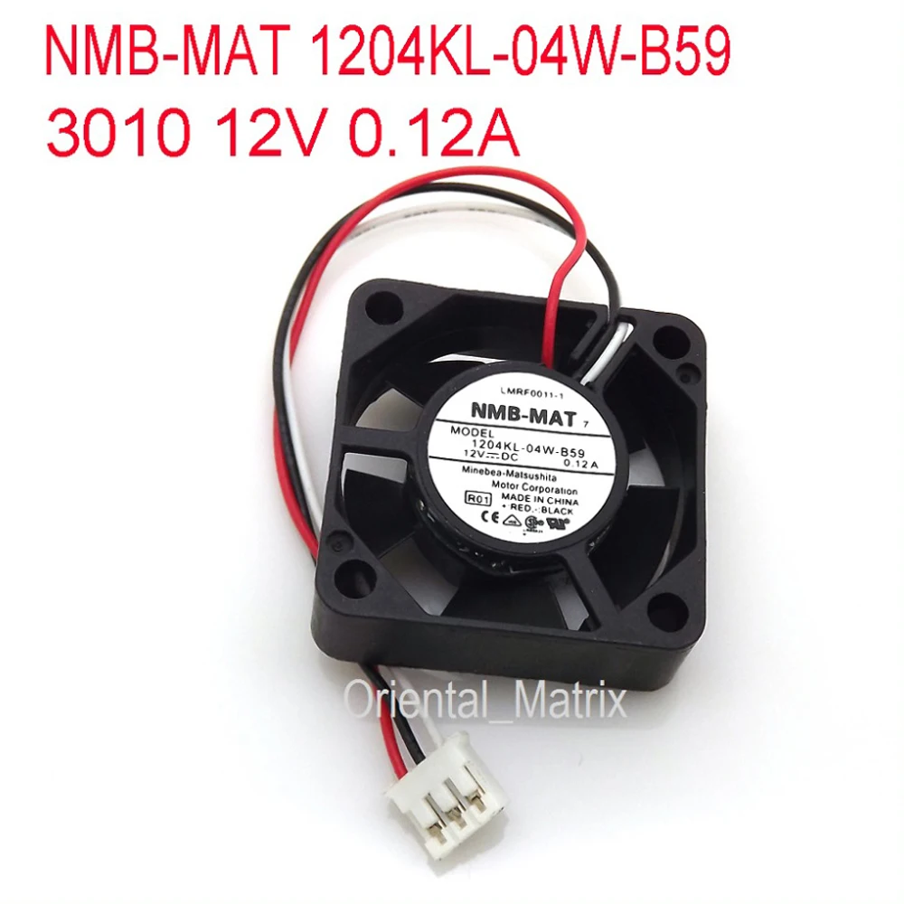 Doprava zadarmo Nový NMB-MAT 1204KL-04W-B59 12V 0.12 A 3010 CPU Chladič Menič Chladiaci Ventilátor Obrázok 1
