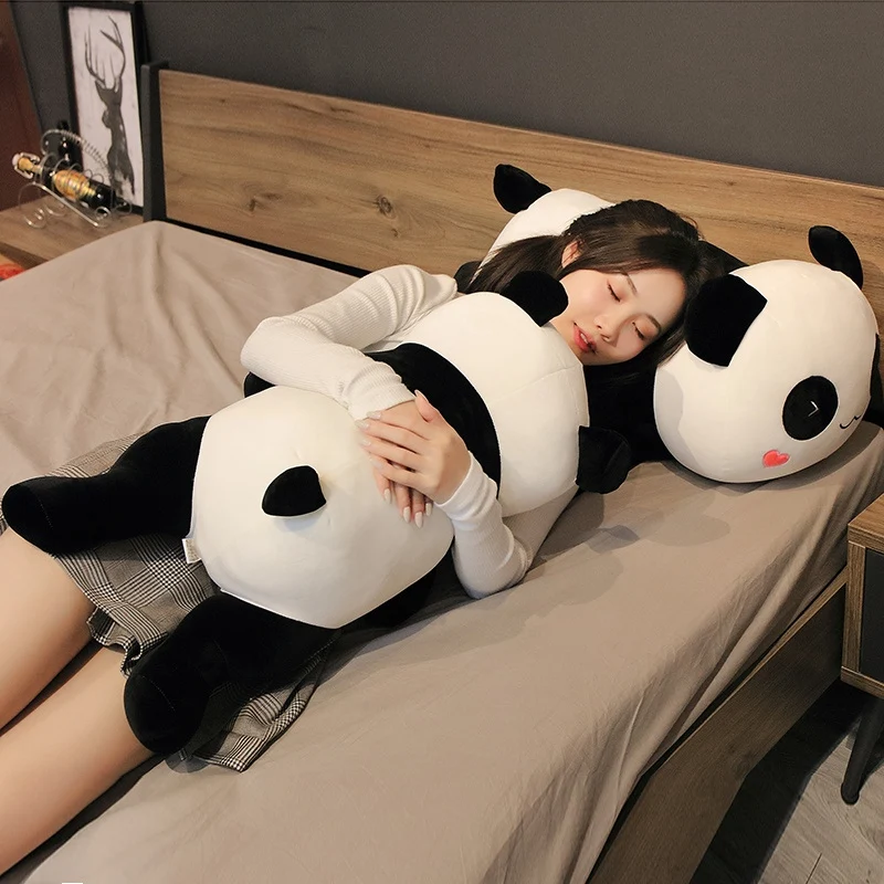Huggable Nové Roztomilá Panda Veľká Plyšové Hračky Mäkké, Vypchaté Cartoon Zvieratá Medveď Bábika Narodeniny Vianočný Darček Gauč Obliečky Na Vankúš Obrázok 4