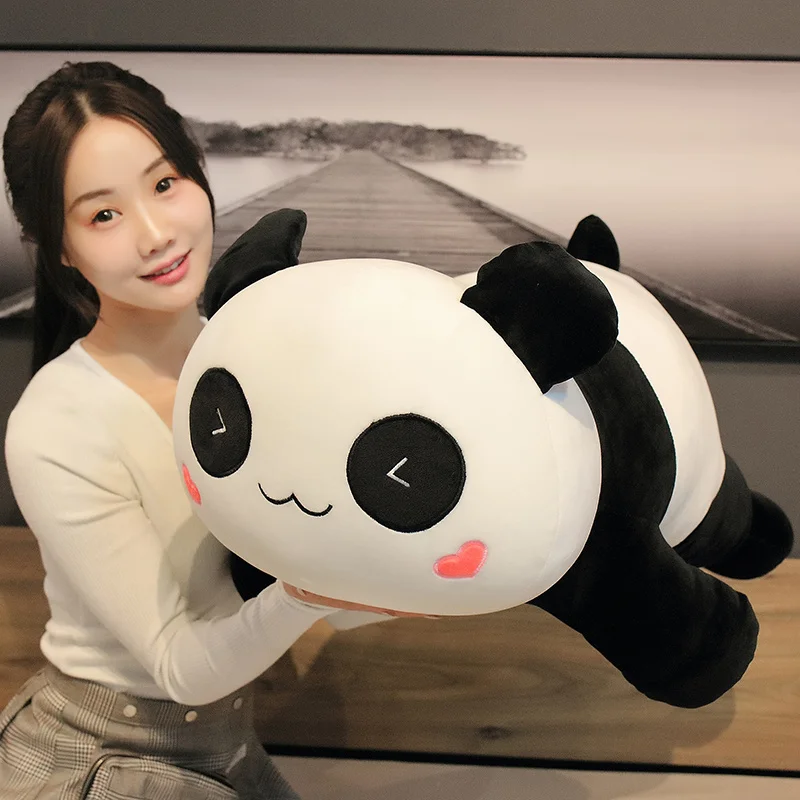 Huggable Nové Roztomilá Panda Veľká Plyšové Hračky Mäkké, Vypchaté Cartoon Zvieratá Medveď Bábika Narodeniny Vianočný Darček Gauč Obliečky Na Vankúš Obrázok 5