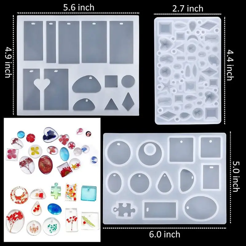 1 Nastavte DIY Epoxidové Živice Materiály Odborné Šperky Výrobu Nástrojov Silikónové Formy Obrázok 4