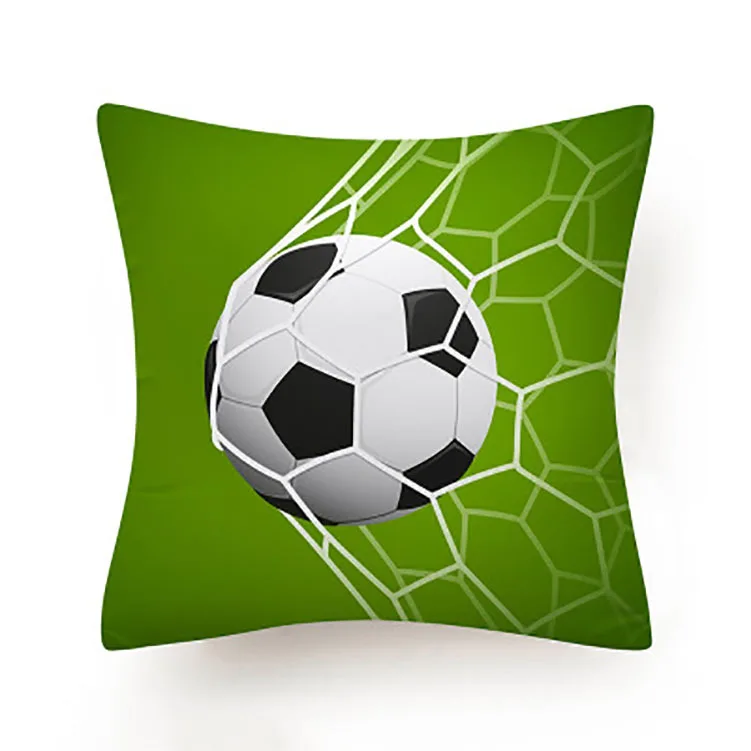 Športový štýl cartoon lopty basketbal, rugby obliečka na vankúš vankúš auto gauč domáce dekorácie môžu byť prispôsobené Obrázok 4