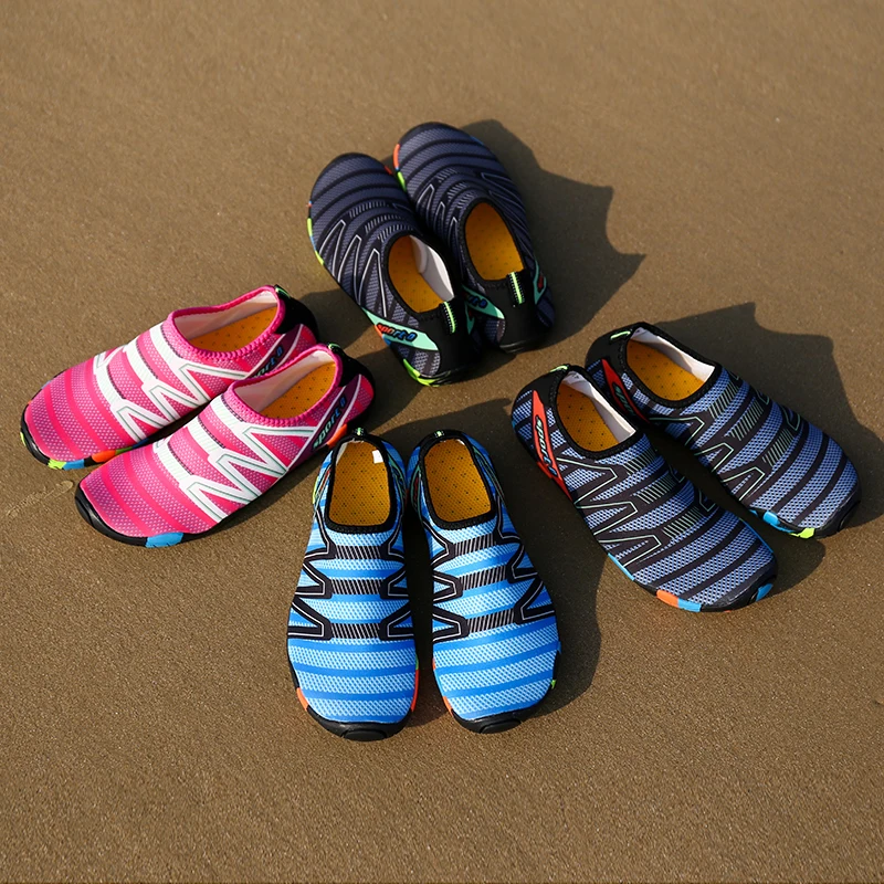 Unisex Pláži Vychádzkové Topánky Rýchlo Sa Odparujúci Ľahký Aqua Topánky Plávanie, Surfovanie, Letná Obuv Pre Ženy, Sandále Naboso Obrázok 4