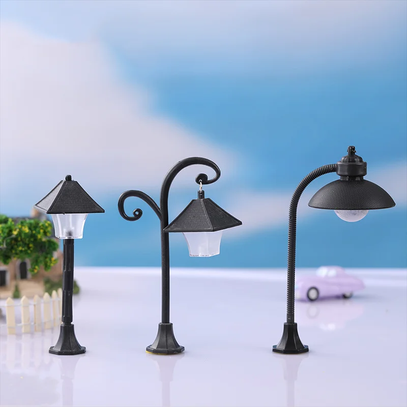 Mini Model Pouličné Lampy, Stolové Lampy, Dual Farebný Displej, Moss, Sukulentných Rastlín Dekorácie Tvorivé Dekorácie, Domáce Dekorácie Obrázok 2