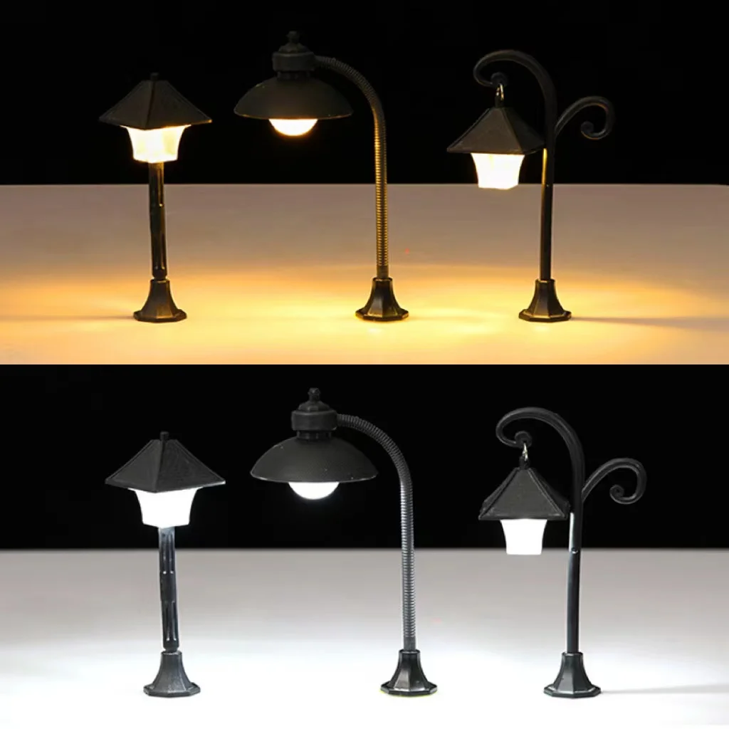 Mini Model Pouličné Lampy, Stolové Lampy, Dual Farebný Displej, Moss, Sukulentných Rastlín Dekorácie Tvorivé Dekorácie, Domáce Dekorácie Obrázok 3