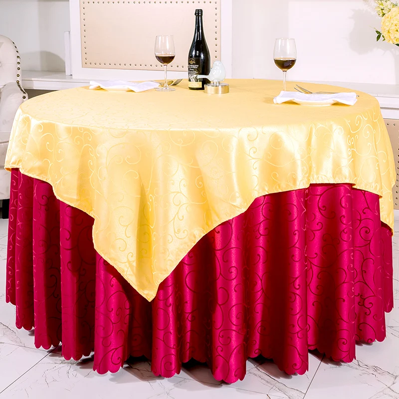 Kolo Luxusné Žakárové Tabuľka Kryt Polyester Textílie Umývateľný Obrus Jedálenský Stôl Ochranný Kryt Pre Domáce Vlastná Reštaurácia Obrázok 2
