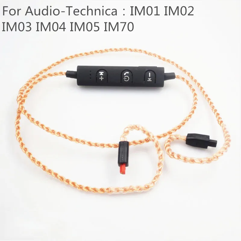 MMCX Bluetooth Headset Adater pre Shure SE215 SE535 SE846 UE900 tf10 TF15 Sennheise ie80 ie8 28 Core Čistej Medi Pletená Drôt Obrázok 4