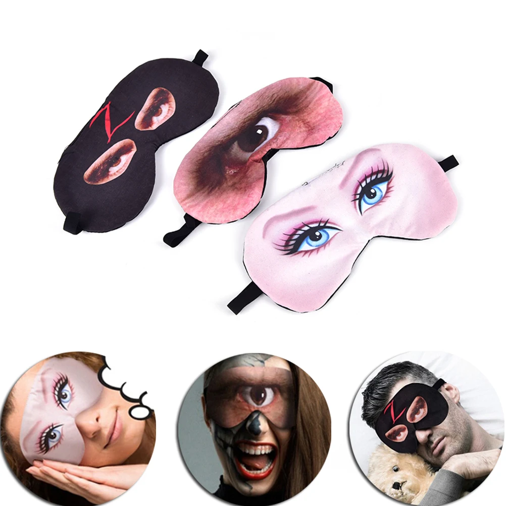 1Pcs Mäkké 3D Spánku Prírodné Masky na Spanie Očná Maska Eyeshade Kryt Odtieň Očí Patch Ženy Muži Prenosné zaviazanými očami Cestovné Eyepatch Obrázok 1