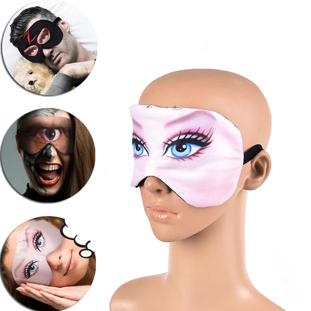 1Pcs Mäkké 3D Spánku Prírodné Masky na Spanie Očná Maska Eyeshade Kryt Odtieň Očí Patch Ženy Muži Prenosné zaviazanými očami Cestovné Eyepatch Obrázok 3