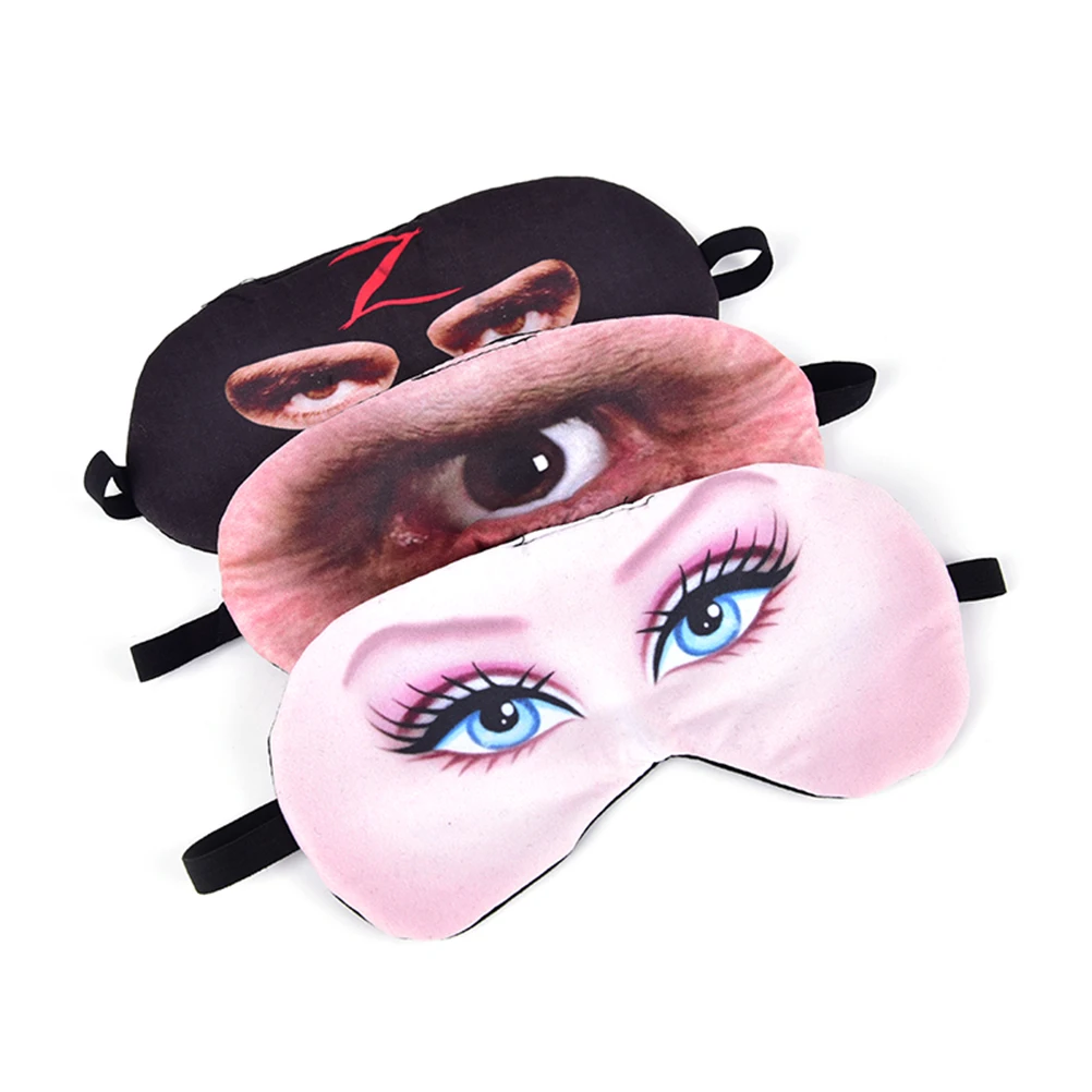 1Pcs Mäkké 3D Spánku Prírodné Masky na Spanie Očná Maska Eyeshade Kryt Odtieň Očí Patch Ženy Muži Prenosné zaviazanými očami Cestovné Eyepatch Obrázok 5