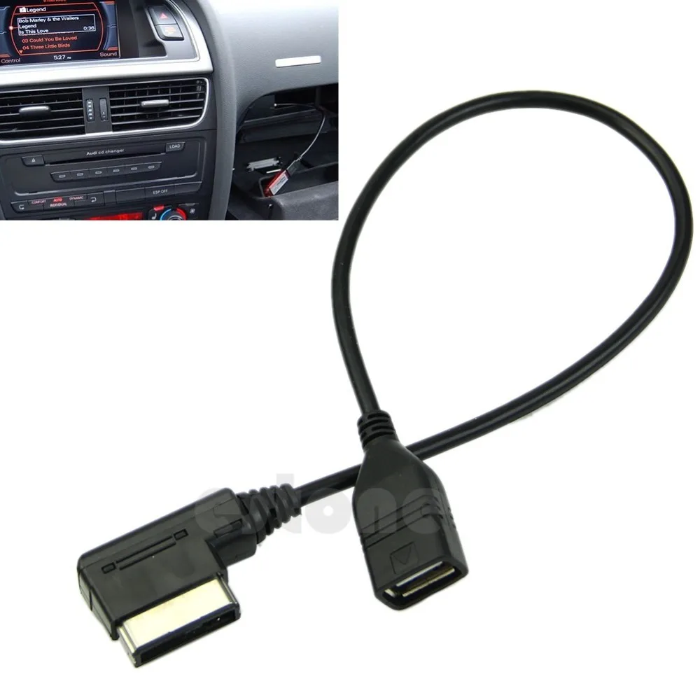 Nové Hudobné Rozhranie AMI MMI AUX na pripojenie USB Adaptér, Kábel usb Flash Disk pre Audi Car Audio Obrázok 0