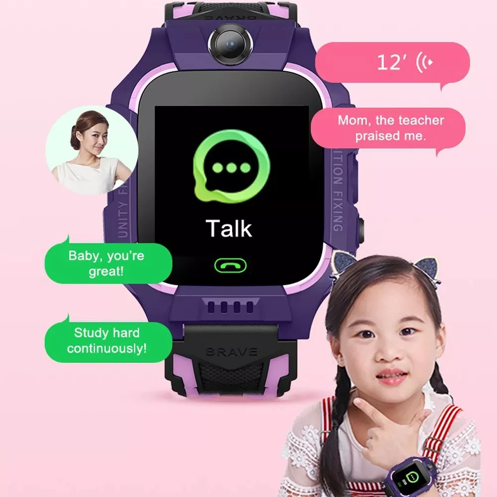 Vodotesný IP67 Detí Smart Hodinky SOS Telefónne Sledovať Smartwatch Pre Deti So Sim Karty Foto Deti Darček Pre Xiao IOS Android Obrázok 5