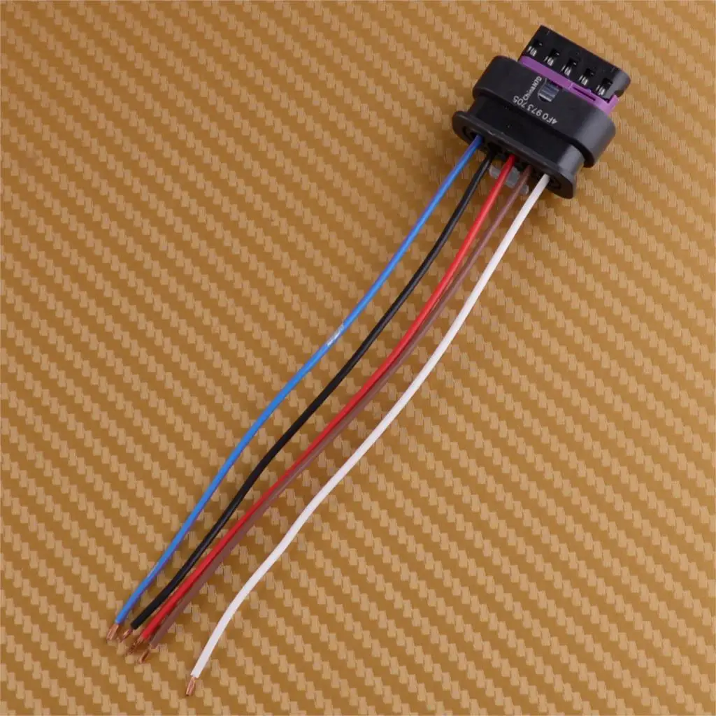 DWCX Auto 5 pin Mass Air Flow Sensor MAF Postroj Pigtail Konektor Kábel vhodný pre Audi A6, A4 Volkswagen Jetta 4F0973705 Obrázok 0