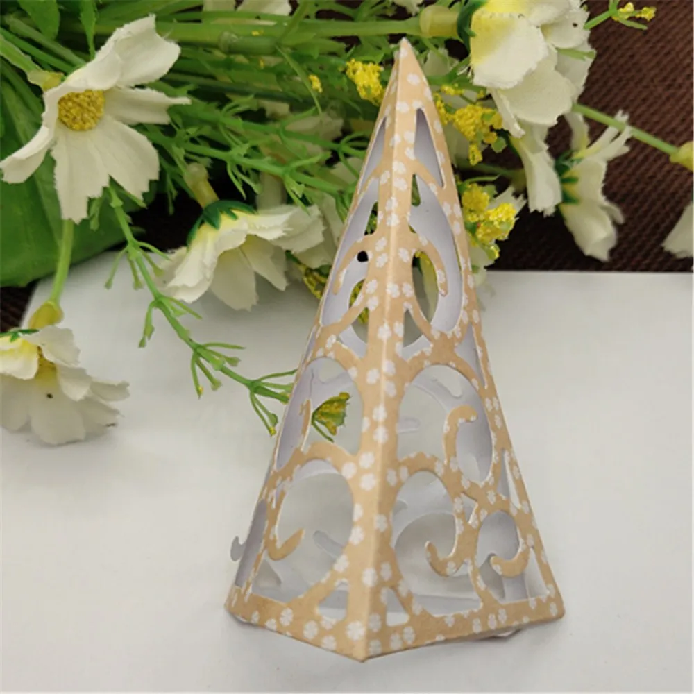 3D trojuholník rezanie kovov zomrie rez die formy Vianočné kvet, listy Zápisník papier plavidlá nôž plesne čepeľ punč blany zomrie Obrázok 1