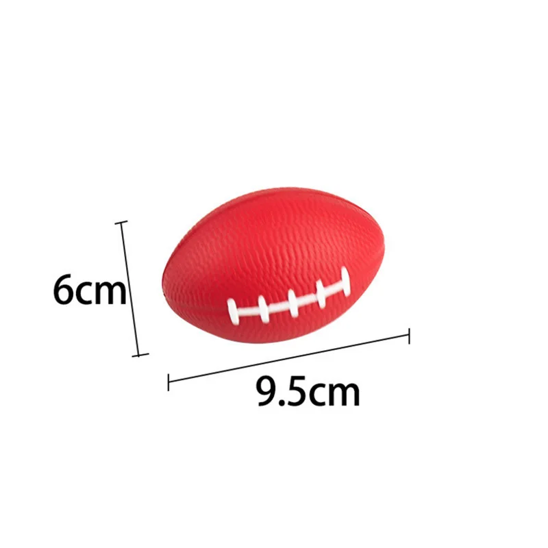 Prieduch Rugby Hubky 9 cm PU Pena Loptu Kávy Pevné Uchopenie Lopty Dekompresný Loptu Americký Futbal Hračka Obrázok 4