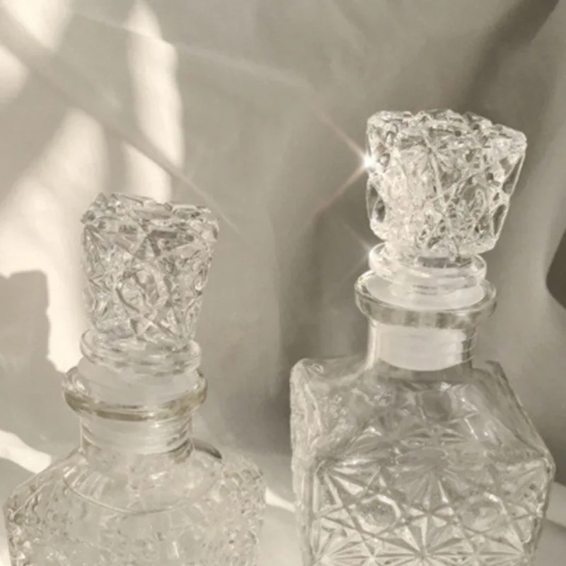 Retro snowflake plastický fľaša námestie domáce víno, fľaše, sklenené fľaše displej fľaša kyvadlo rekvizity kontajner Obrázok 0