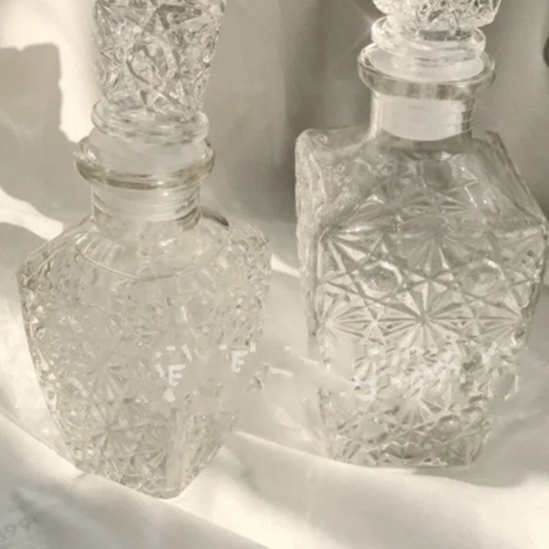 Retro snowflake plastický fľaša námestie domáce víno, fľaše, sklenené fľaše displej fľaša kyvadlo rekvizity kontajner Obrázok 2