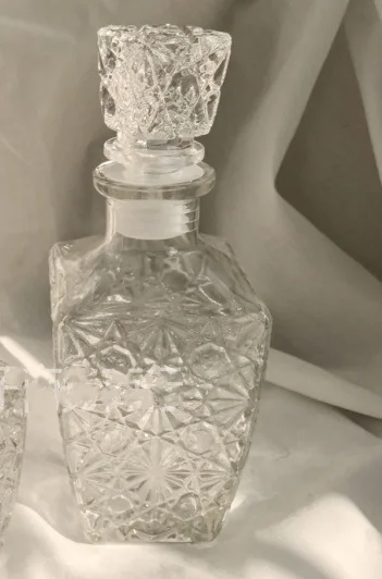 Retro snowflake plastický fľaša námestie domáce víno, fľaše, sklenené fľaše displej fľaša kyvadlo rekvizity kontajner Obrázok 3