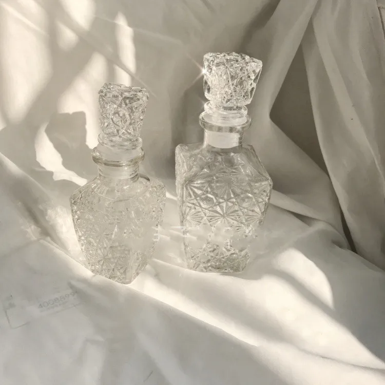 Retro snowflake plastický fľaša námestie domáce víno, fľaše, sklenené fľaše displej fľaša kyvadlo rekvizity kontajner Obrázok 4