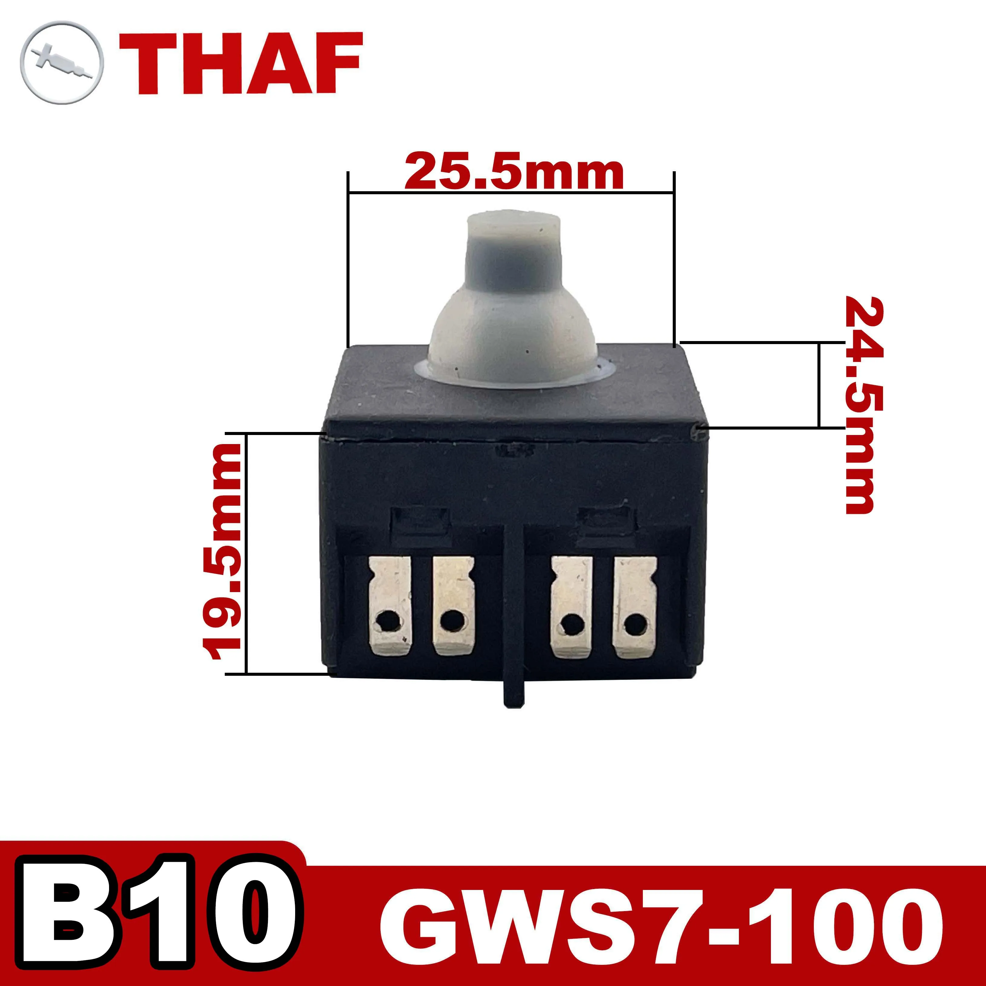 On-Off vypínač Náhradné Náhradné Diely Bosch uhlovú Brúsku GWS7-100 GWS7-115 GWS7-125 B10 Obrázok 1