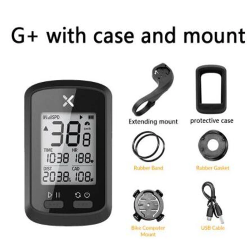XOSS G/G+ Bike Počítača G Plus Bezdrôtový GPS Tachometer Nepremokavé MTB Bicykel Bluetooth ANT+ s Kadenciu na Bicykli Počítača Obrázok 1
