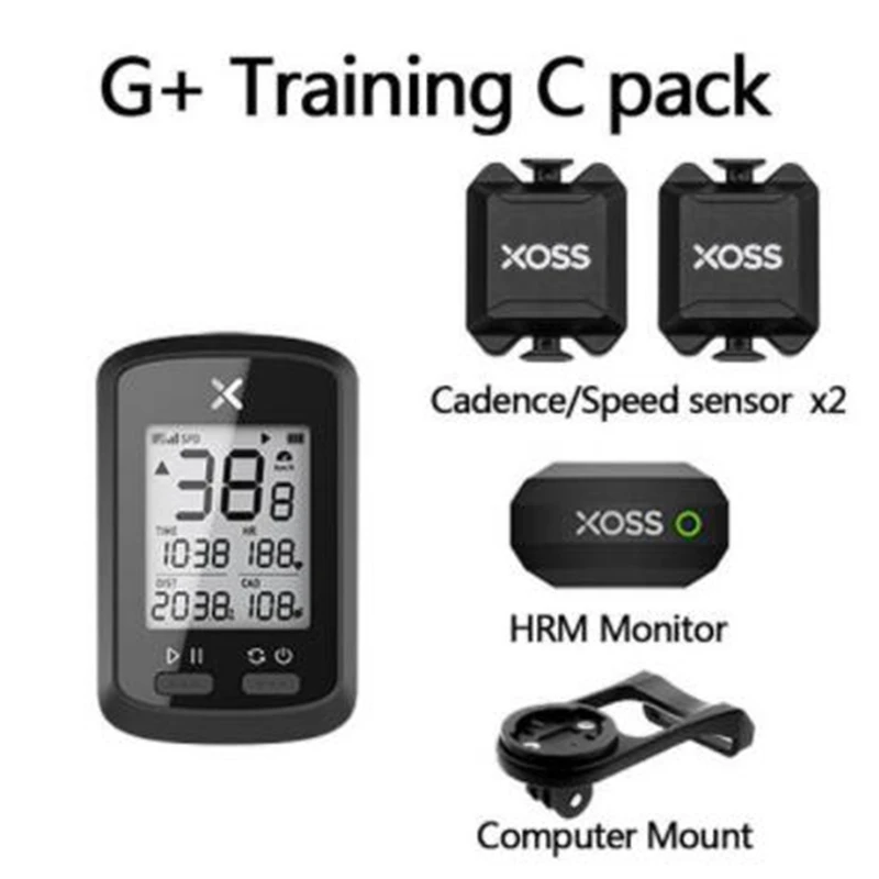 XOSS G/G+ Bike Počítača G Plus Bezdrôtový GPS Tachometer Nepremokavé MTB Bicykel Bluetooth ANT+ s Kadenciu na Bicykli Počítača Obrázok 5