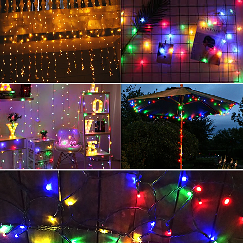 200 Led Solárne Garland String Rozprávkových Svetiel Vonkajšie 22M Solárne Lampy, Záhradné Dekorácie 3 Režim Prázdninový Vianoce Svadobné Party Obrázok 4