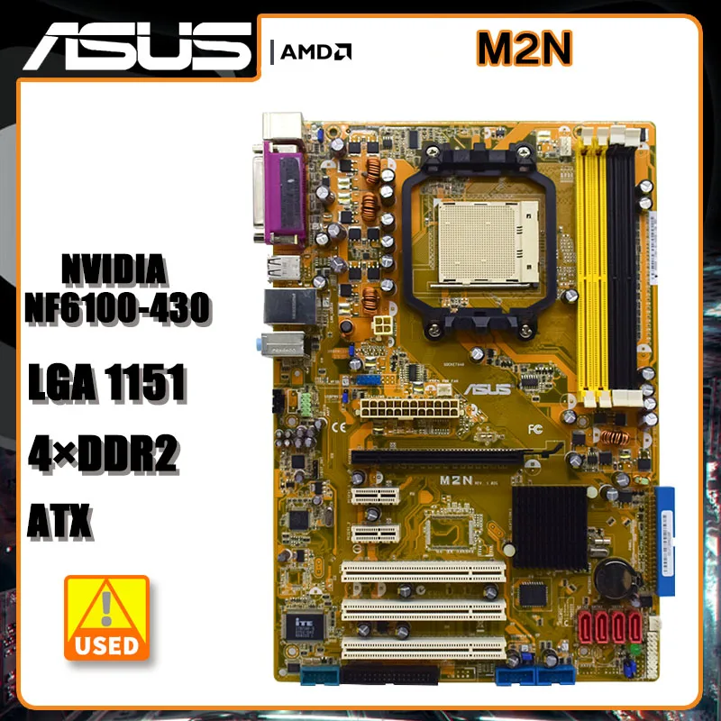 AM2 základnú Dosku ASUS M2N základná Doska Socket AM2 DDR2, AM2 940 SATA USB2.0 ATX Pre Athlon 64 3800+ cpu Obrázok 0