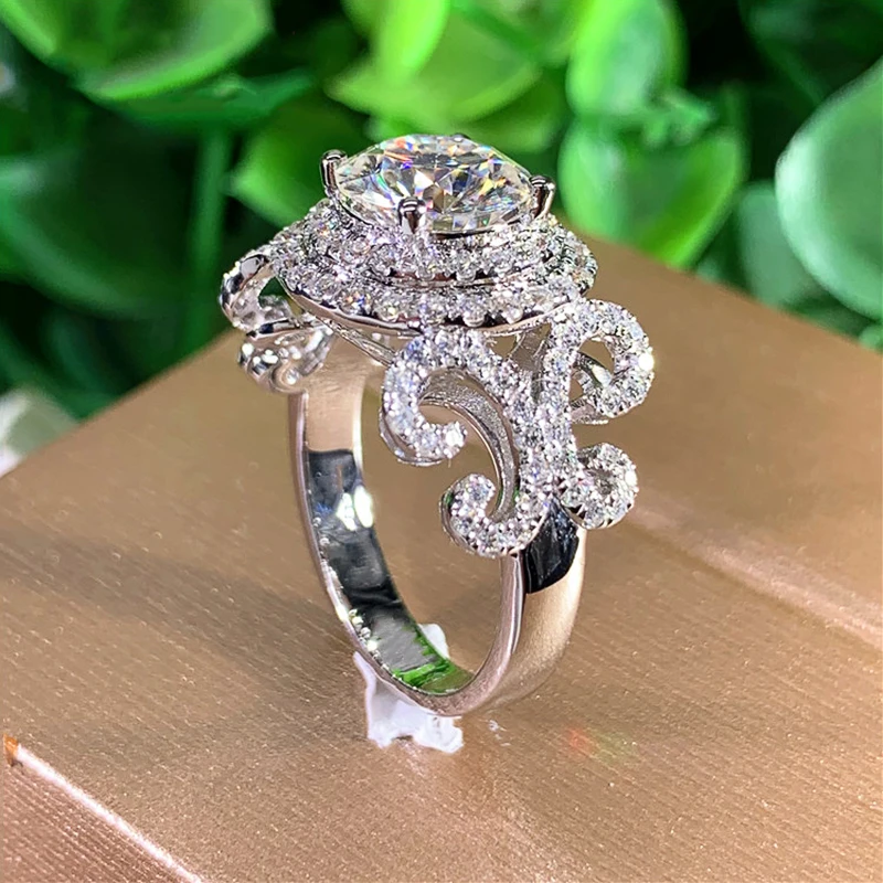 CAOSHI Luxusné Lady Jemné snubný Prsteň Brilantné Crystal Nádherná Nevesta Príslušenstvo Návrh Prst-krúžok Vysoko kvalitné Šperky Obrázok 1