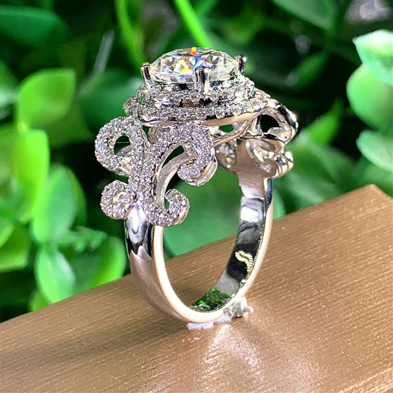 CAOSHI Luxusné Lady Jemné snubný Prsteň Brilantné Crystal Nádherná Nevesta Príslušenstvo Návrh Prst-krúžok Vysoko kvalitné Šperky Obrázok 4